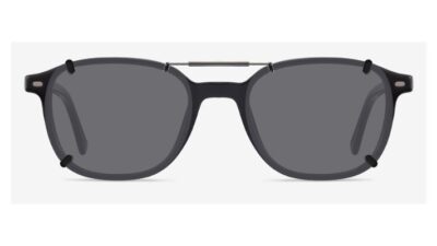 Clip-on sunglasses for Ray-Ban RB5393 with a Spring bridge and Gray | Polarized | 14% Light Transmission lenses