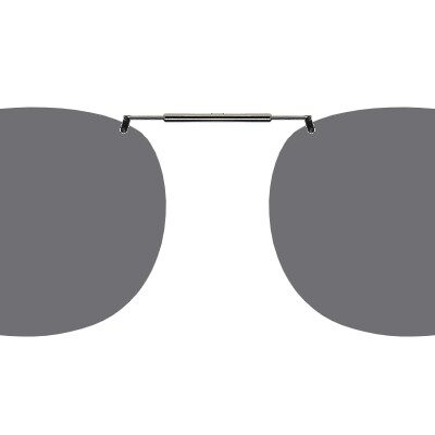 Clip-on sunglasses for Ray-Ban RB5417 with a Spring bridge and Gray | Polarized | 14% Light Transmission lenses