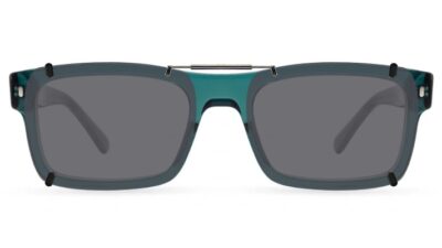 Clip-on sunglasses for Ray-Ban RB5435 with a Spring bridge and Gray | Polarized | 14% Light Transmission lenses