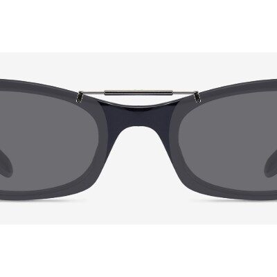 Clip-on sunglasses for Ray-Ban RB5499 with a Spring bridge and Gray | Polarized | 14% Light Transmission lenses