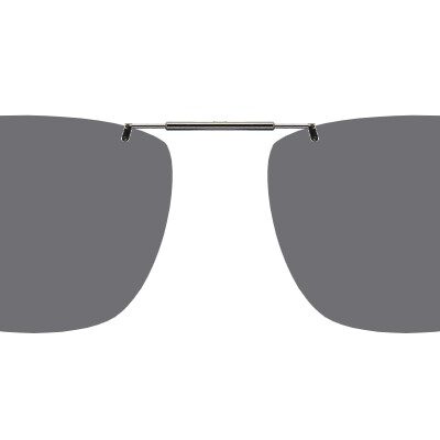 Clip-on sunglasses for Ray-Ban RB6363 with a Spring bridge and Gray | Polarized | 14% Light Transmission lenses