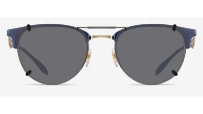 Clip-on sunglasses for Ray-Ban RB6396 with a Spring bridge and Gray | Polarized | 14% Light Transmission lenses