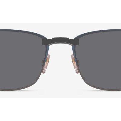 Clip-on sunglasses for Ray-Ban RB6421 with a Magnetic bridge and Gray | Polarized | 14% Light Transmission lenses