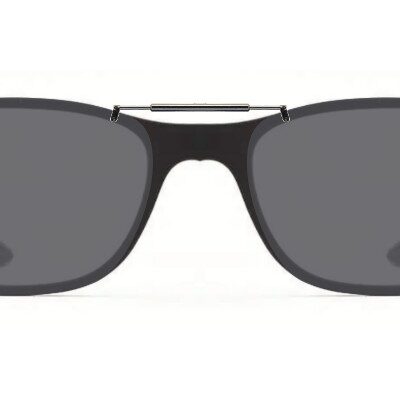 Clip-on sunglasses for Ray-Ban RB8903 with a Spring bridge and Gray | Polarized | 14% Light Transmission lenses