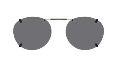 Clip-on sunglasses for Robert mitchel RMF20230 with a Spring bridge and Gray | Polarized | 14% Light Transmission lenses
