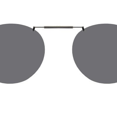 Clip-on sunglasses for Robert Mitchell Flex RMF20230 with a Spring bridge and Gray | Polarized | 14% Light Transmission lenses