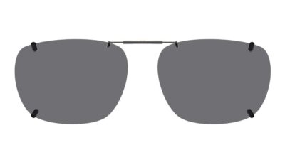 Clip-on sunglasses for Robert Mitchell 202315 with a Spring bridge and Gray | Polarized | 14% Light Transmission lenses