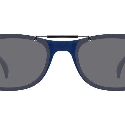 Clip-on sunglasses for Roshambo SQW-Toddler with a Spring bridge and Gray | Polarized | 14% Light Transmission lenses