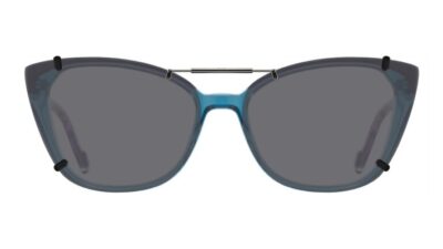 Clip-on sunglasses for Scott Harris SH-846 with a Spring bridge and Gray | Polarized | 14% Light Transmission lenses