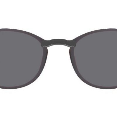 Clip-on sunglasses for Silhouette SPX 2940 with a Magnetic bridge and Gray | Polarized | 14% Light Transmission lenses