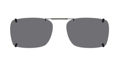 Clip-on sunglasses for Silhouette SPX2884 with a Spring bridge and Gray | Polarized | 14% Light Transmission lenses