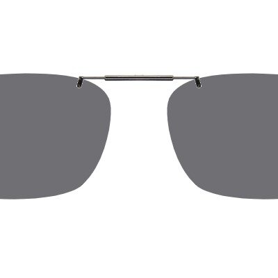 Clip-on sunglasses for Silhouette SPX2884 with a Spring bridge and Gray | Polarized | 14% Light Transmission lenses
