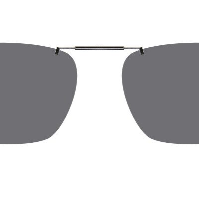 Clip-on sunglasses for Ted Baker TXL010 with a Spring bridge and Gray | Polarized | 14% Light Transmission lenses