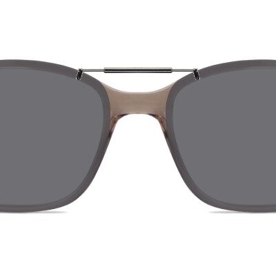 Clip-on sunglasses for Vogue VO5654 with a Spring bridge and Gray | Polarized | 14% Light Transmission lenses