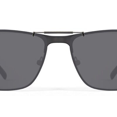 Clip-on sunglasses for Walmart Men's Najja with a Spring bridge and Gray | Polarized | 14% Light Transmission lenses
