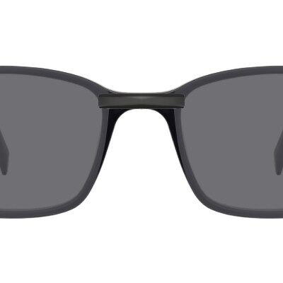 Clip-on sunglasses for Warby Parker Brady with a Magnetic bridge and Gray | Polarized | 14% Light Transmission lenses