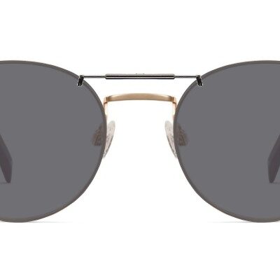 Clip-on sunglasses for Warby Parker Simon with a Spring bridge and Gray | Polarized | 14% Light Transmission lenses