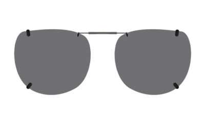Clip-on sunglasses for William morris Queen1 with a Spring bridge and Gray | Polarized | 14% Light Transmission lenses