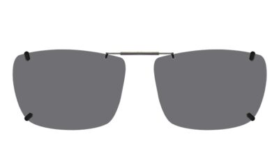 Clip-on sunglasses for Zyloware Shaquille O'Neal 4011XL with a Spring bridge and Gray | Polarized | 14% Light Transmission lenses